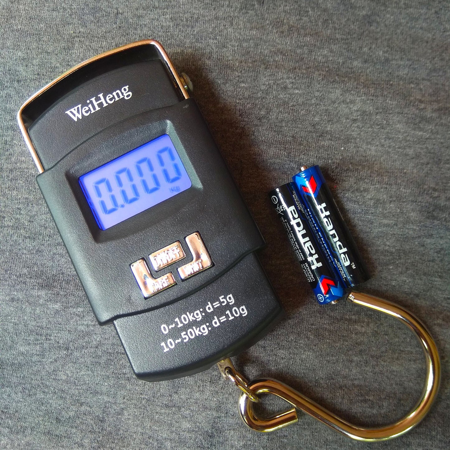 50kg/110lb Digital Fish Scale Electronic Scale Portable Express Luggage Weight Hanging Scale