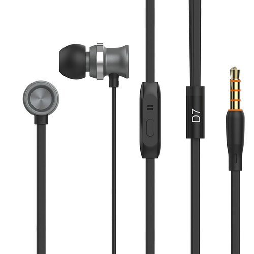 Celebrat D7 Wired Earphones 3.5mm In‑Ear HiFi Headphones with Mic – Deep Bass Wired Headset for Mobile Phones