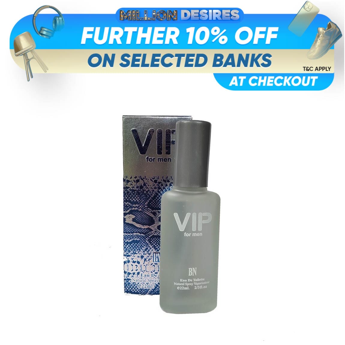 VIP for Men 22ml Perfume Natural Spray – Long Lasting Masculine Fragrance