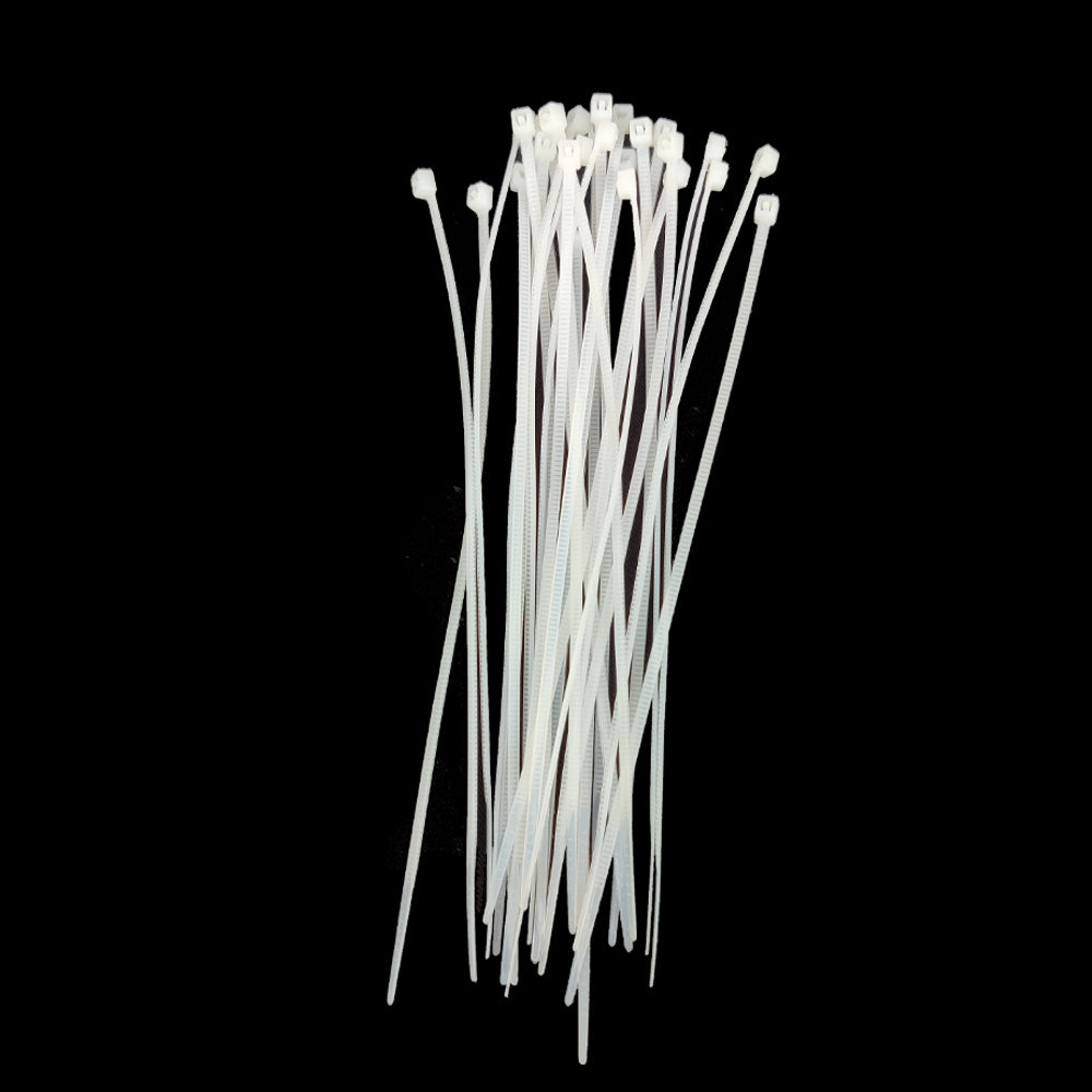 100PCS Self-Locking Nylon Cable Ties – Plastic Zip Wraps for Wire Management and Fastening