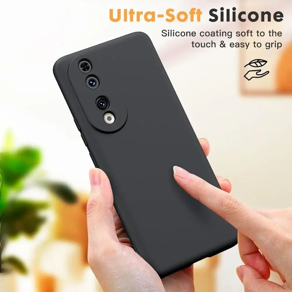 Velvet Silicone Back Cover for Honor Smartphones – Soft Anti-Slip Case for X Series