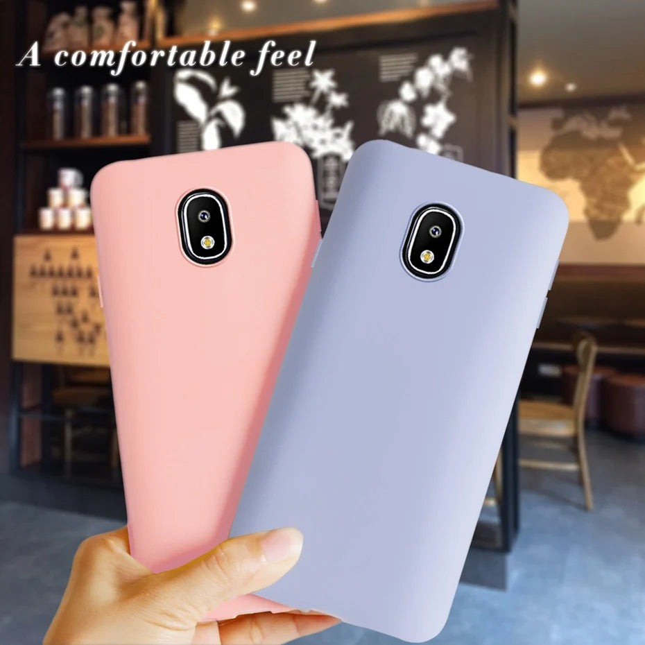 Velvet Silicone Back Cover for Samsung Galaxy J Series – Soft Anti-Slip Protective Case for J2, J5, J7, J6, J8, J4, J3