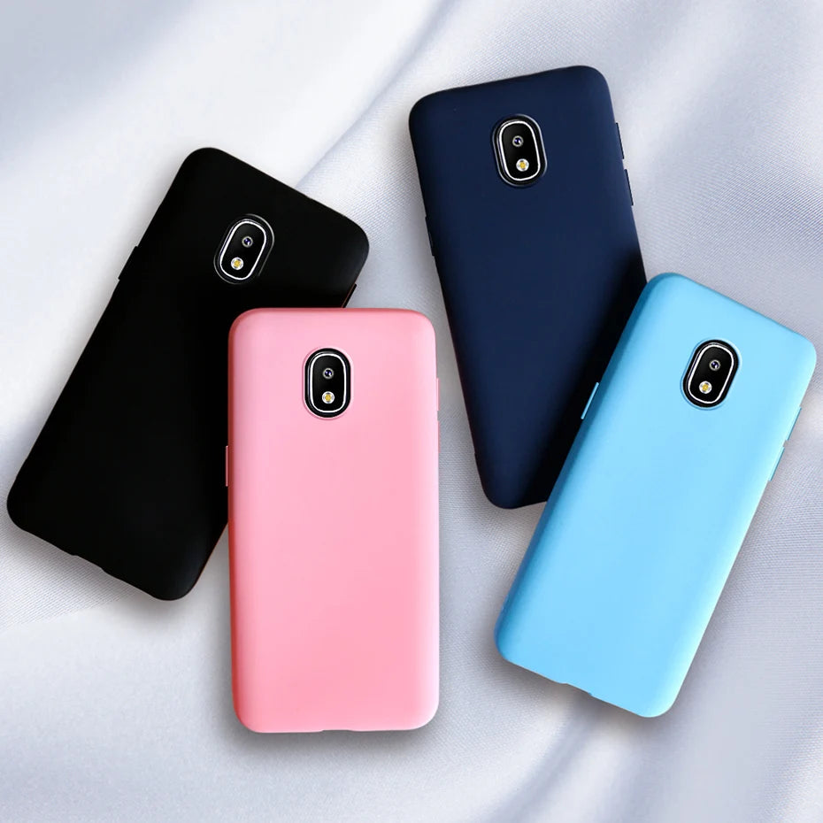 Velvet Silicone Back Cover for Samsung Galaxy J Series – Soft Anti-Slip Protective Case for J2, J5, J7, J6, J8, J4, J3