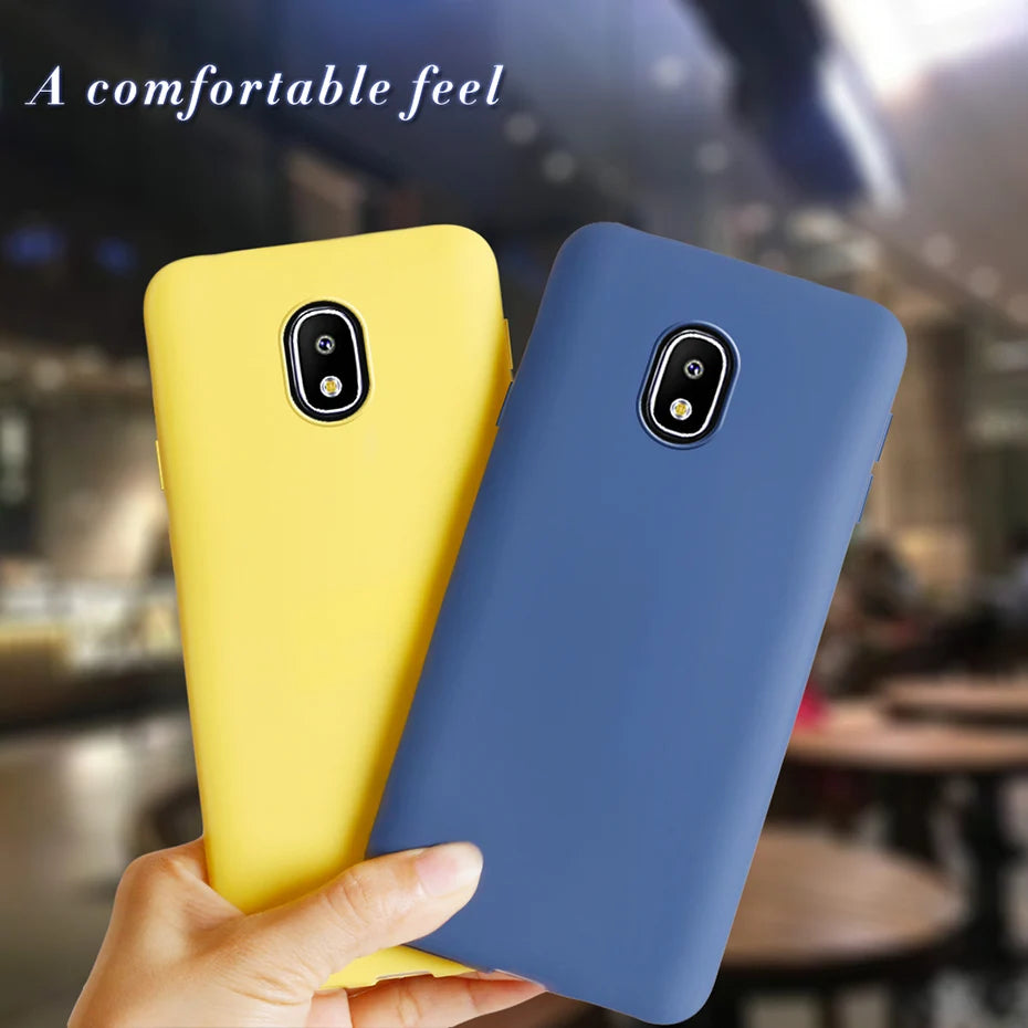 Velvet Silicone Back Cover for Samsung Galaxy J Series – Soft Anti-Slip Protective Case for J2, J5, J7, J6, J8, J4, J3