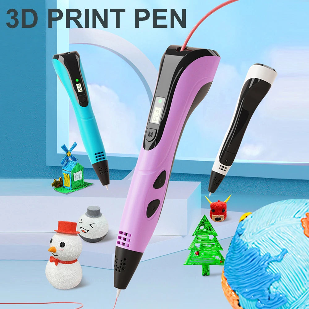 3D Printing Pen for Kids – Creative DIY Portable 3D Pen with PLA Filament for Art & Gifts