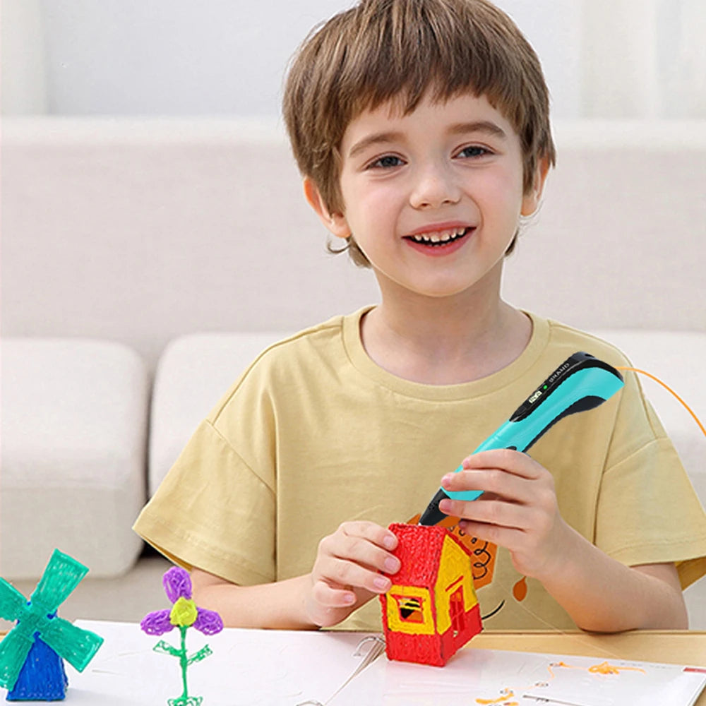 3D Printing Pen for Kids – Creative DIY Portable 3D Pen with PLA Filament for Art & Gifts