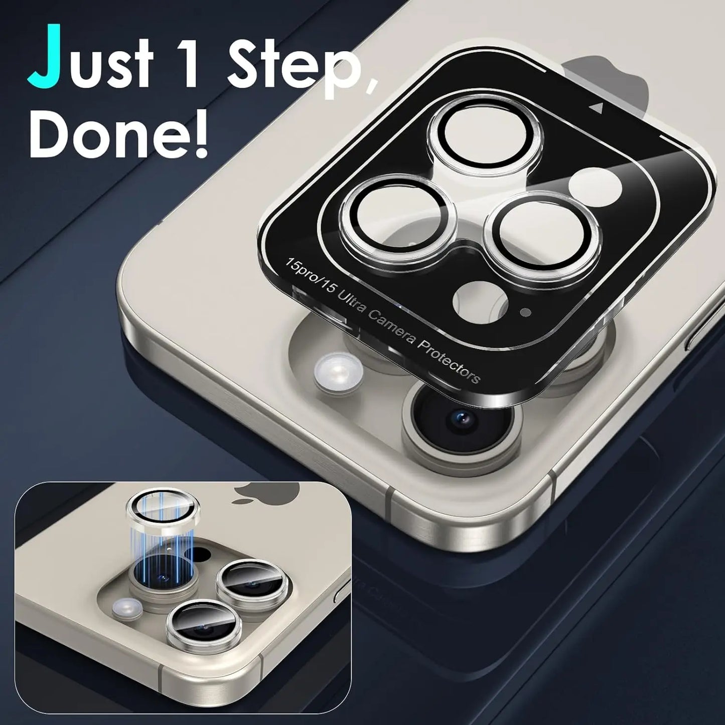 9H Hardness Camera Lens Protector for iPhone 11 Pro/12/13/13 Pro/13 Pro Max/14/14 Pro/14 Pro Max/15 Pro Max