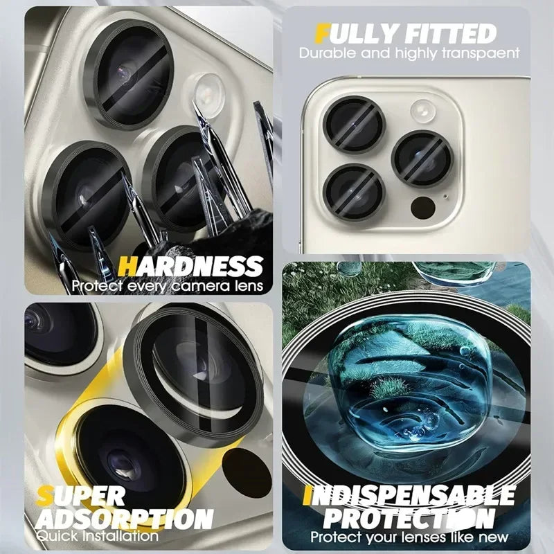 9H Hardness Camera Lens Protector for iPhone 11 Pro/12/13/13 Pro/13 Pro Max/14/14 Pro/14 Pro Max/15 Pro Max