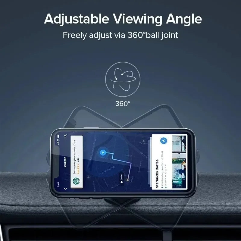 Magnetic Car Phone Holder Universal Mobile Stand with Strong Magnet for Dashboard or Air Vent