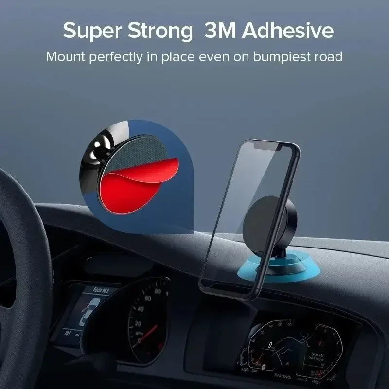 Magnetic Car Phone Holder Universal Mobile Stand with Strong Magnet for Dashboard or Air Vent