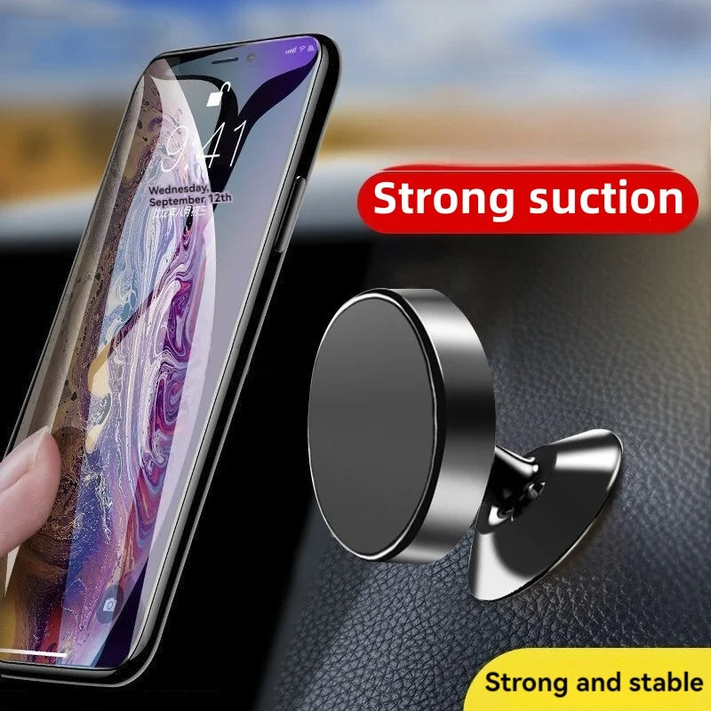 Magnetic Car Phone Holder Universal Mobile Stand with Strong Magnet for Dashboard or Air Vent