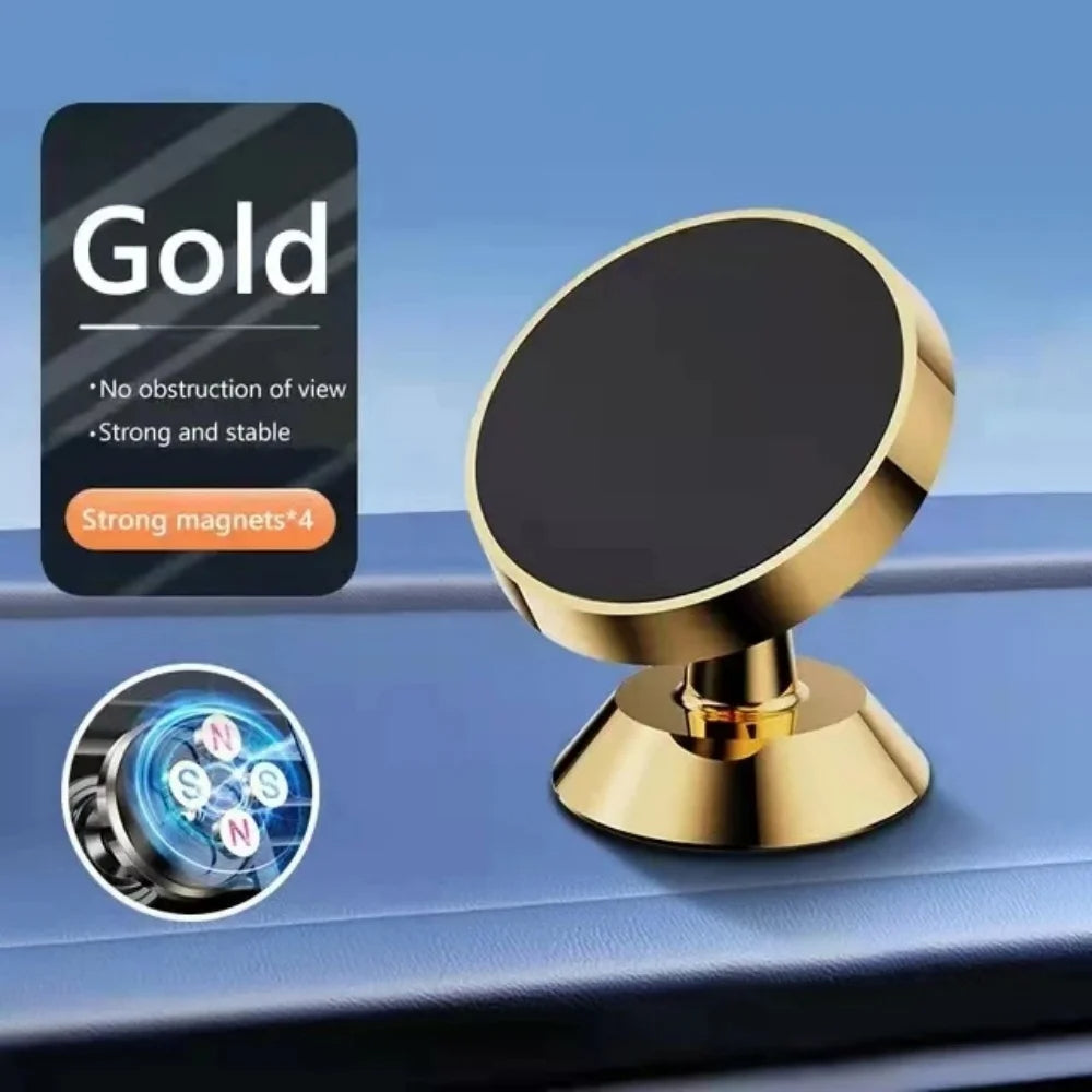 Magnetic Car Phone Holder Universal Mobile Stand with Strong Magnet for Dashboard or Air Vent