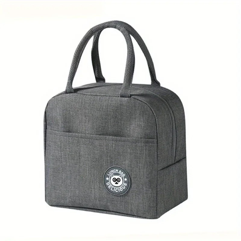Insulated Lunch Bag Portable Bento Meal Pack with Aluminum Foil Lining for Hot & Cold Food Storage
