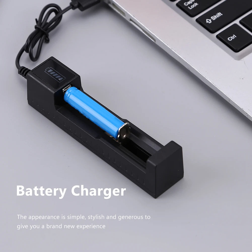 18650 USB Battery Charger Portable Lithium Battery Charging Dock for 3.7V Cells