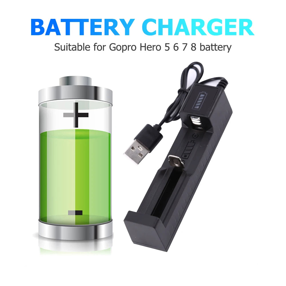 18650 USB Battery Charger Portable Lithium Battery Charging Dock for 3.7V Cells