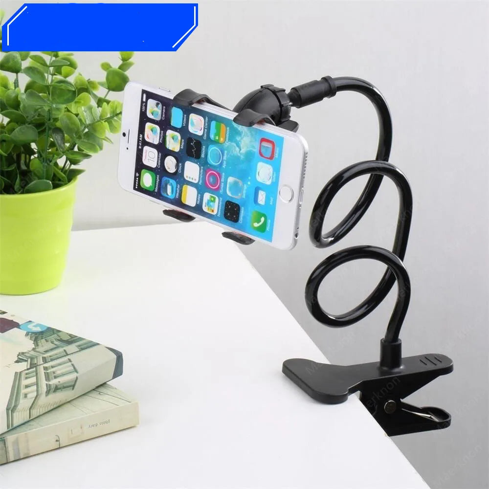 Universal Flexible Phone Holder – Adjustable Mobile Stand Arm for Desk & Bed Use