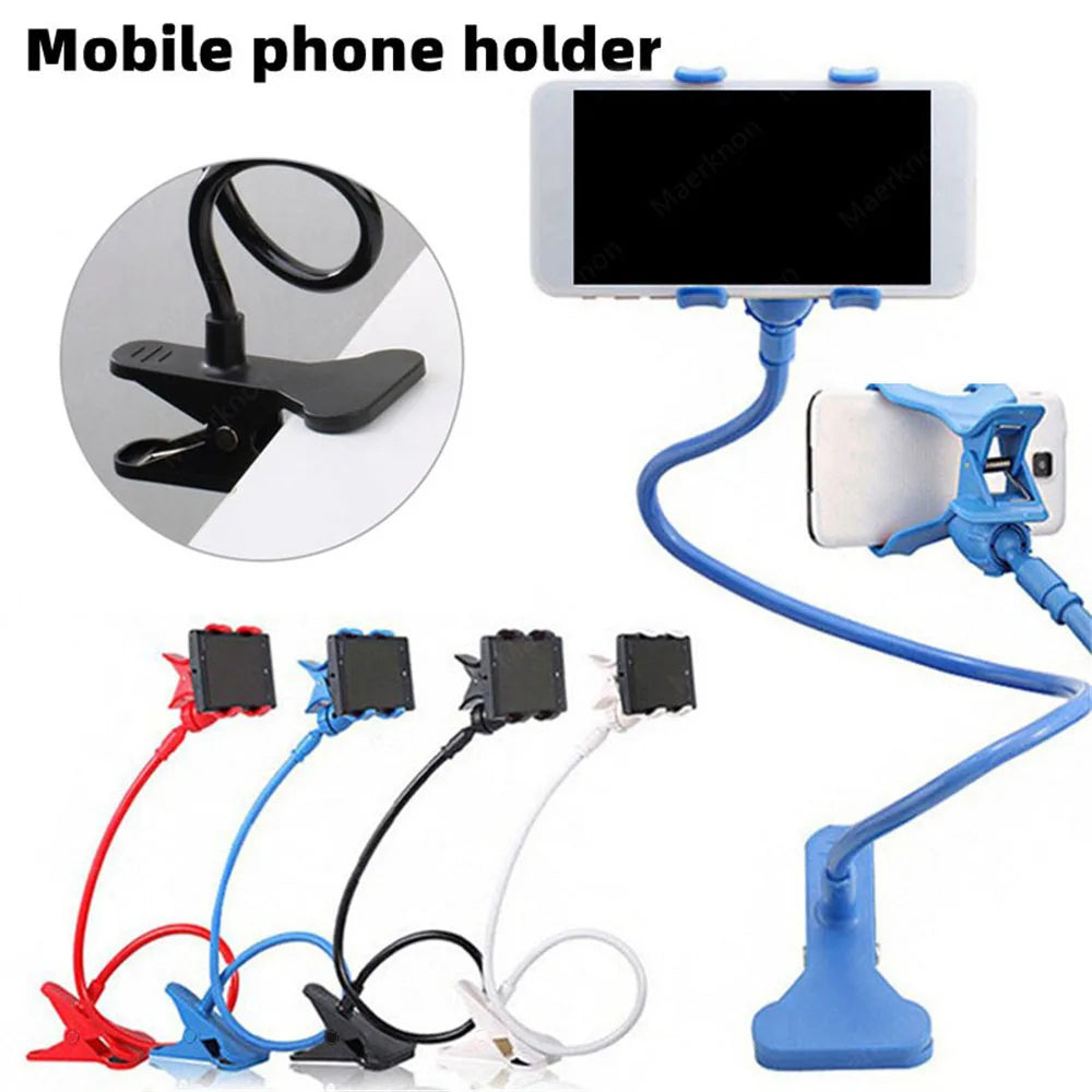 Universal Flexible Phone Holder – Adjustable Mobile Stand Arm for Desk & Bed Use