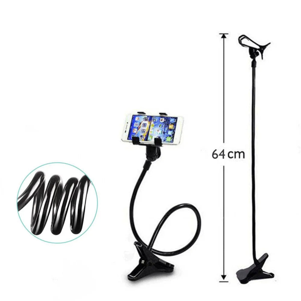Universal Flexible Phone Holder – Adjustable Mobile Stand Arm for Desk & Bed Use