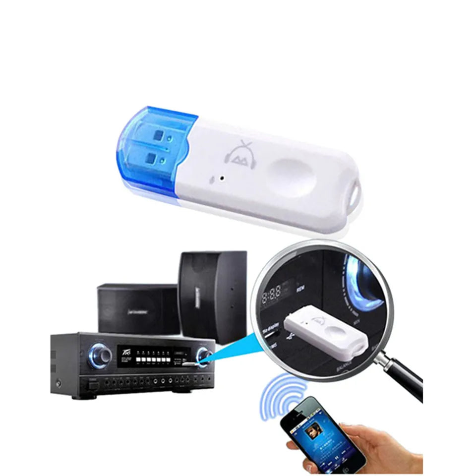 USB Bluetooth Receiver Adapter for Car, Speaker, Headphones, PC and Home Audio