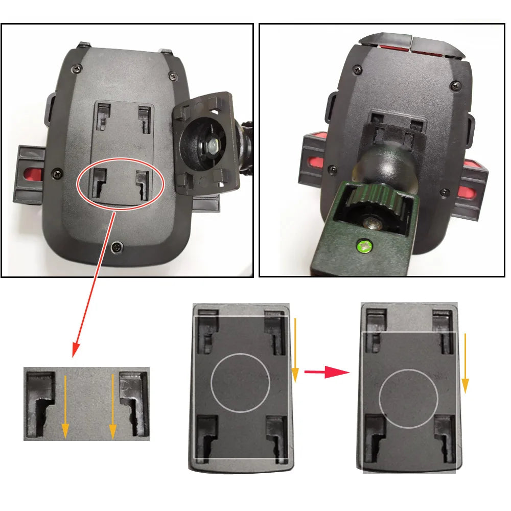 Motorcycle Scooter Mobile Phone Mount Holder Adjustable Rearview Mirror Stand Support for Samsung Huawei Xiaomi