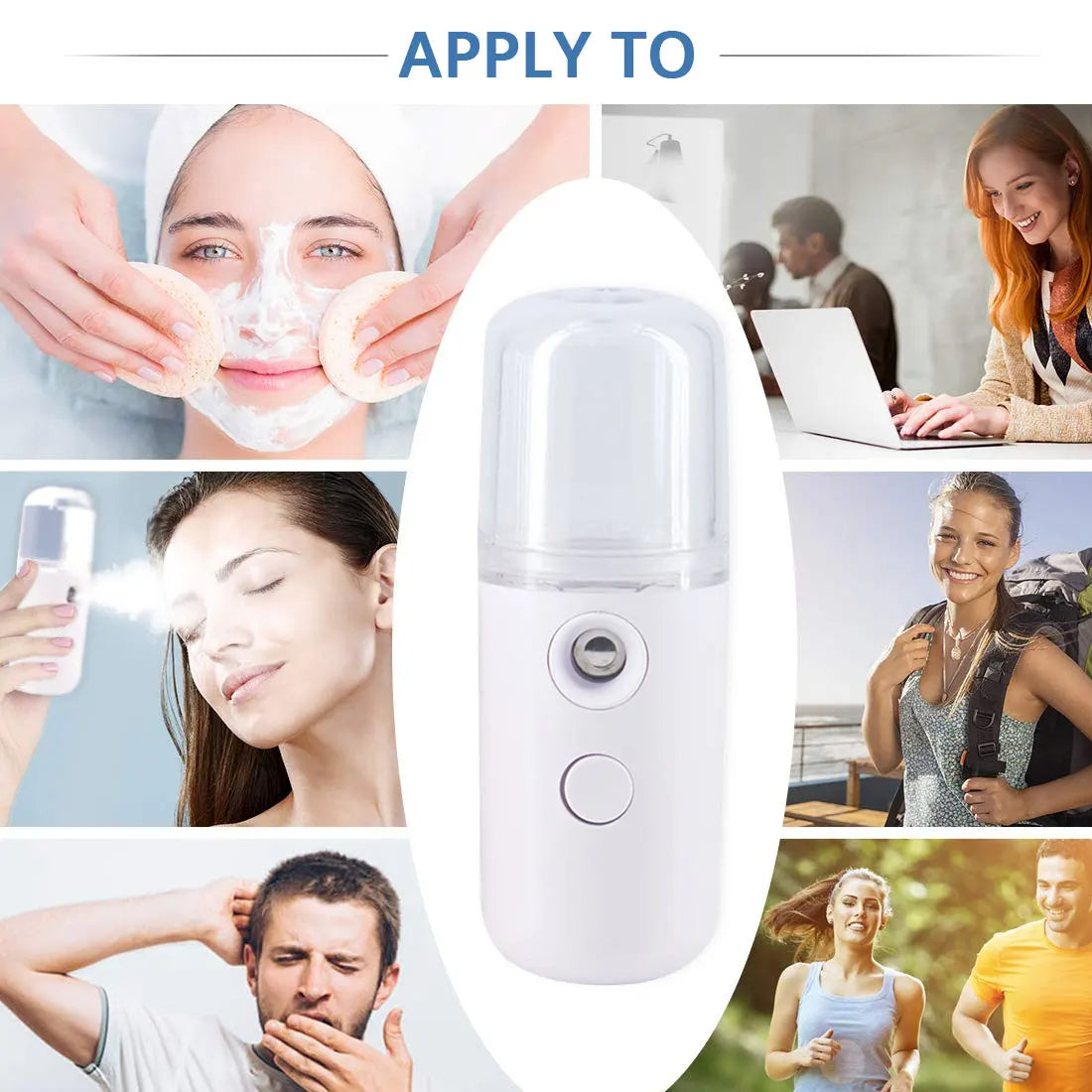 Mini Facial Steamer USB Nebulizer Facial Sprayer Humidifier Hydrating Moisturizing Beauty Skin Care Tool for Women