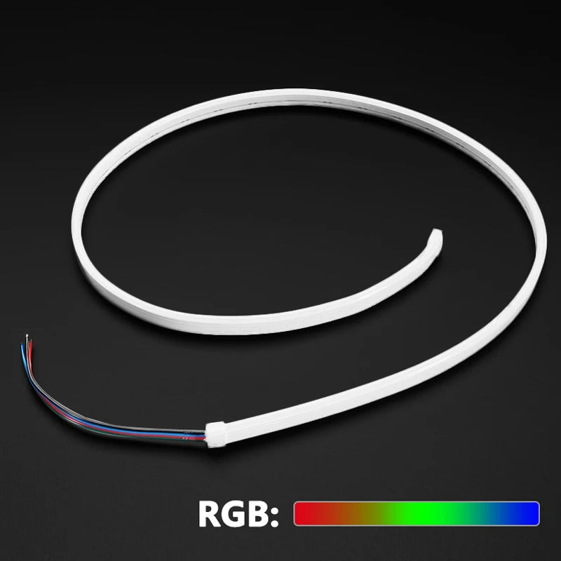 5m DC 12V LED Neon Strip Waterproof Single Colour Flexible Tape Light Red, Green, Blue, White, Warm, Yellow, Pink, Purple