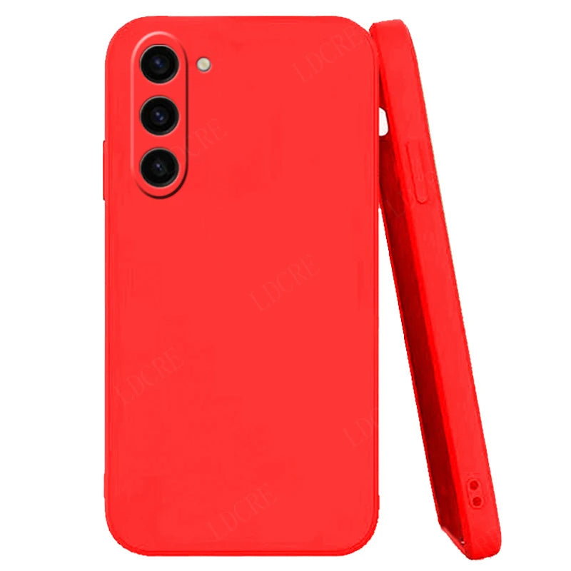 Velvet Silicone Case for Samsung Galaxy S Series – Soft Matte Protective Back Cover