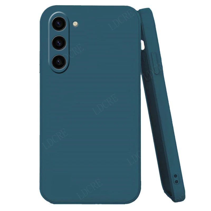 Velvet Silicone Case for Samsung Galaxy S Series – Soft Matte Protective Back Cover