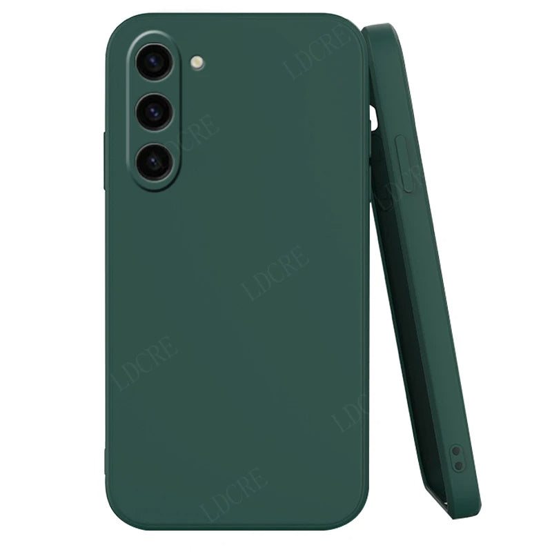 Velvet Silicone Case for Samsung Galaxy S Series – Soft Matte Protective Back Cover