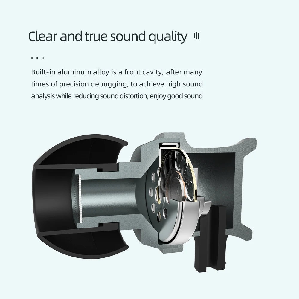 Celebrat D7 Wired Earphones 3.5mm In‑Ear HiFi Headphones with Mic – Deep Bass Wired Headset for Mobile Phones