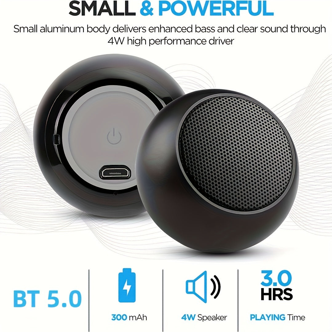 M3 Mini Wireless Bluetooth Speaker | Portable Speaker with 3D Extra Bass & High-Quality Sound Without TF