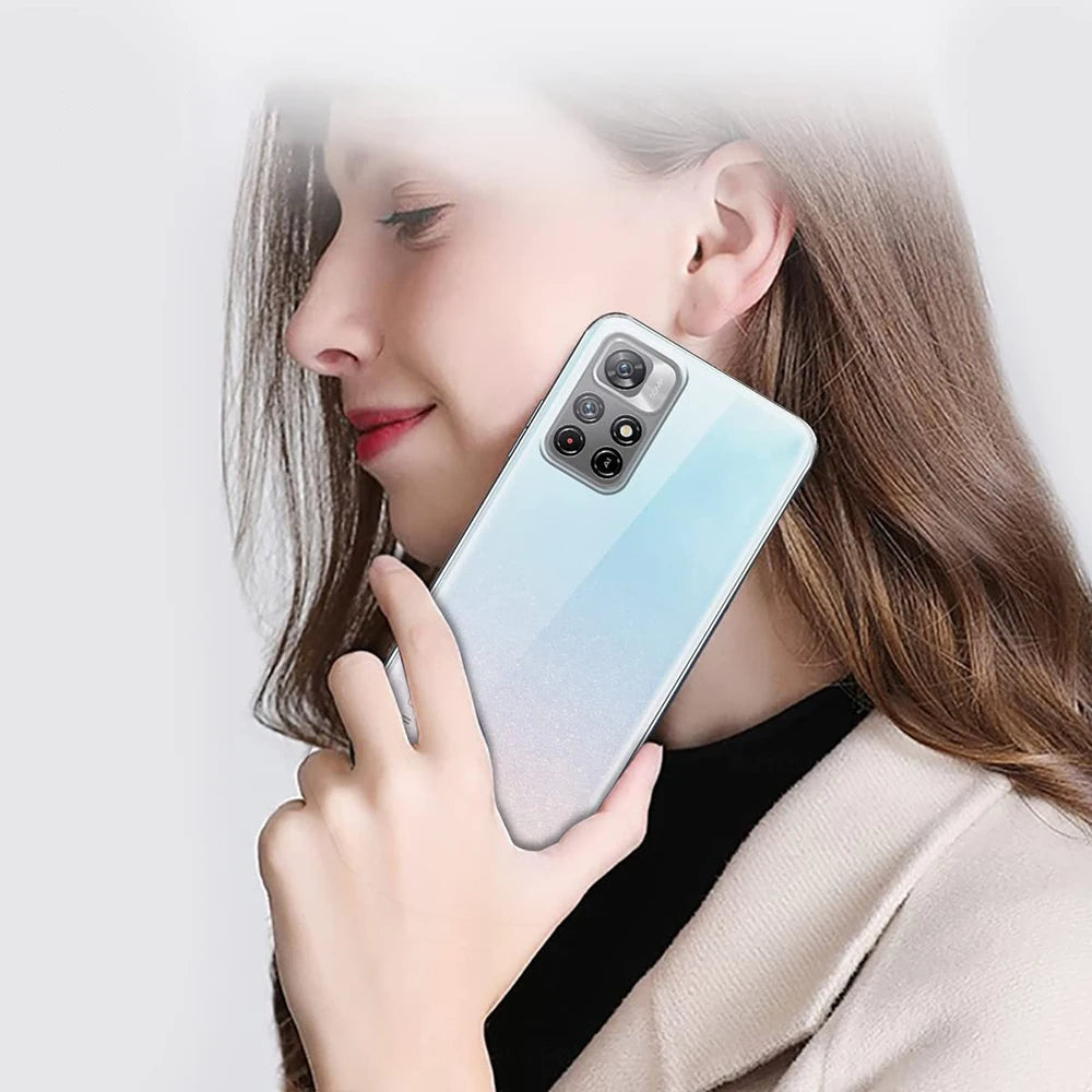 Clear Back Cover for Redmi 9A 9C 10A 10C 11 12C Note 9 10 11 12 13 Series