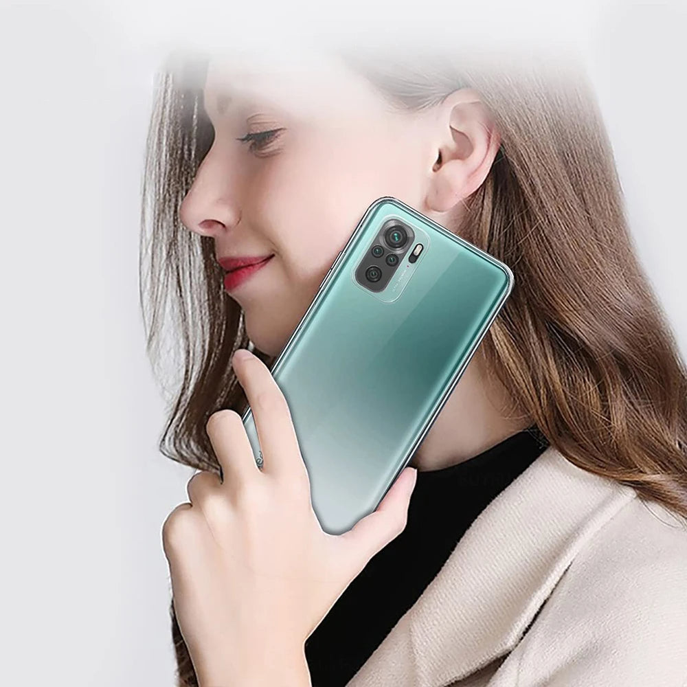 Clear Back Cover for Redmi 9A 9C 10A 10C 11 12C Note 9 10 11 12 13 Series