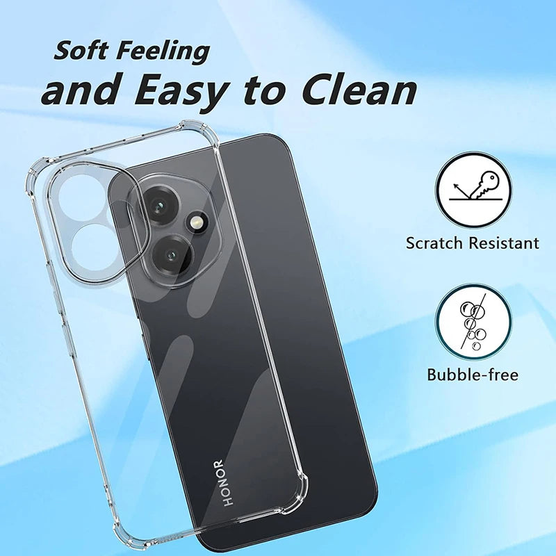 Clear Back Cover for Honor & Huawei – Compatible with Y5P, Y6, Y7, Y9, Nova 3i, 5T, Honor 7A, 8X, 9A, 10 Lite & More