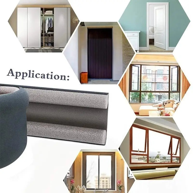 Door Bottom Sealing Strip Guard | Draft Stopper Soundproof Weather Seal for Gaps & Dust