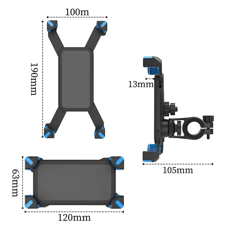 Universal Foot cycle Bike Motorcycle Bicycle Handlebar Phone Holder