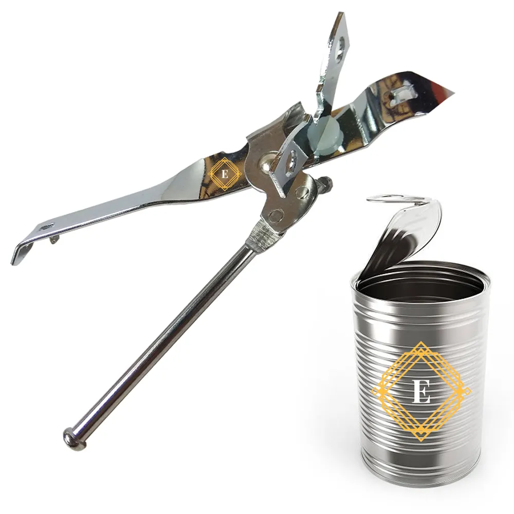 Manual Can Opener Stainless Steel Side Cut Craft Beer Bottle Opener – Safe Grip Kitchen Tool