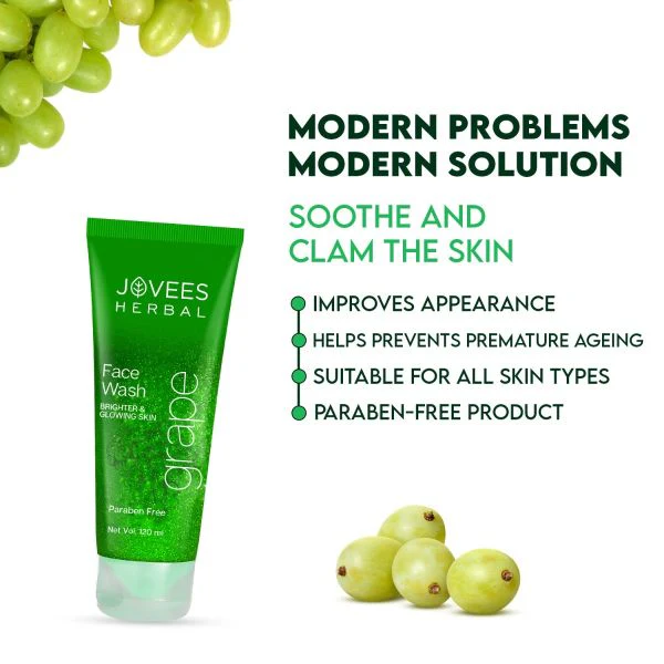 jovees herbal Ladies Women Face Wash With Seed & Orange Peel Extracts 120ml