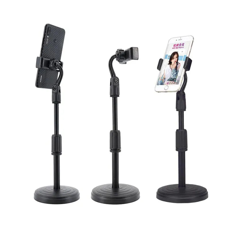 Multi-functional Adjustable Retractable Mobile Phone Stand For Live Broadcast Desk Table Clip Bracket Table Mount Cell Phone Support Holder