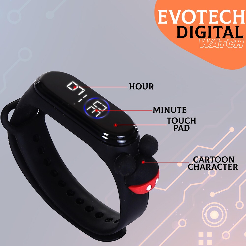 Kids LED Digital Wrist Watch | Colorful Waterproof Time Display Watch for Boys & Girls