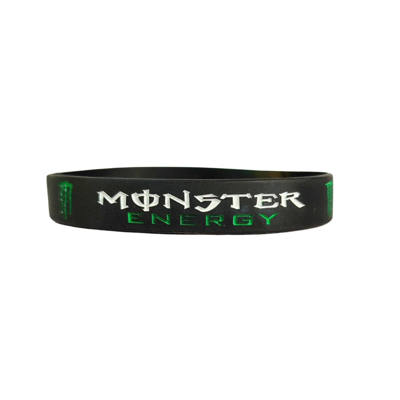 Monster Black and White Silicone Unisex 19cm Wristband Bracelet for Men and Women