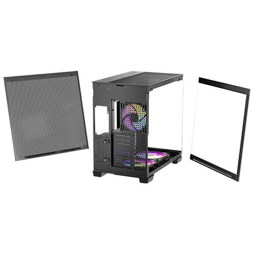 Antec C8 ARGB Black Full-Tower Case with Stunning 270° Panoramic View
