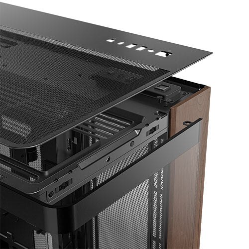 Antec C8 Curve Wood ATX Mid Tower Gaming Case with Curved Glass Panel