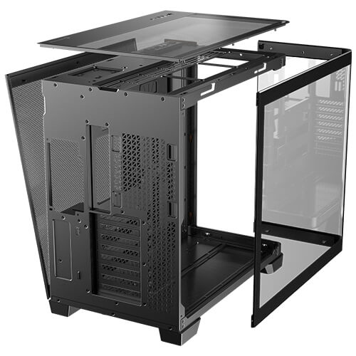 Antec C8 Curve Wood ATX Mid Tower Gaming Case with Curved Glass Panel