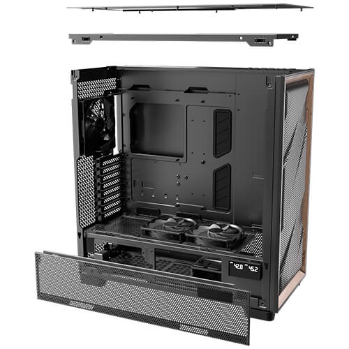 Antec FLUX PRO EUV Black ATX MidTower Gaming Case with Advanced Airflow