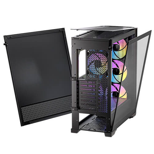 Antec Performance 1 FT ARGB Full-Tower Case E-ATX, Temperature Display, 4 Fans Included