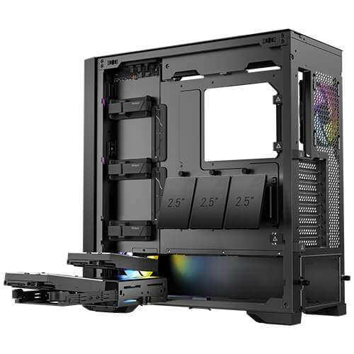Antec Performance 1 FT ARGB Full-Tower Case E-ATX, Temperature Display, 4 Fans Included