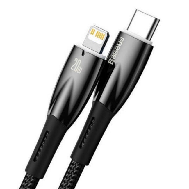 Baseus Glimmer Series 1m USB-C to Lightning 20W PD Fast Charging Cable for iPhone