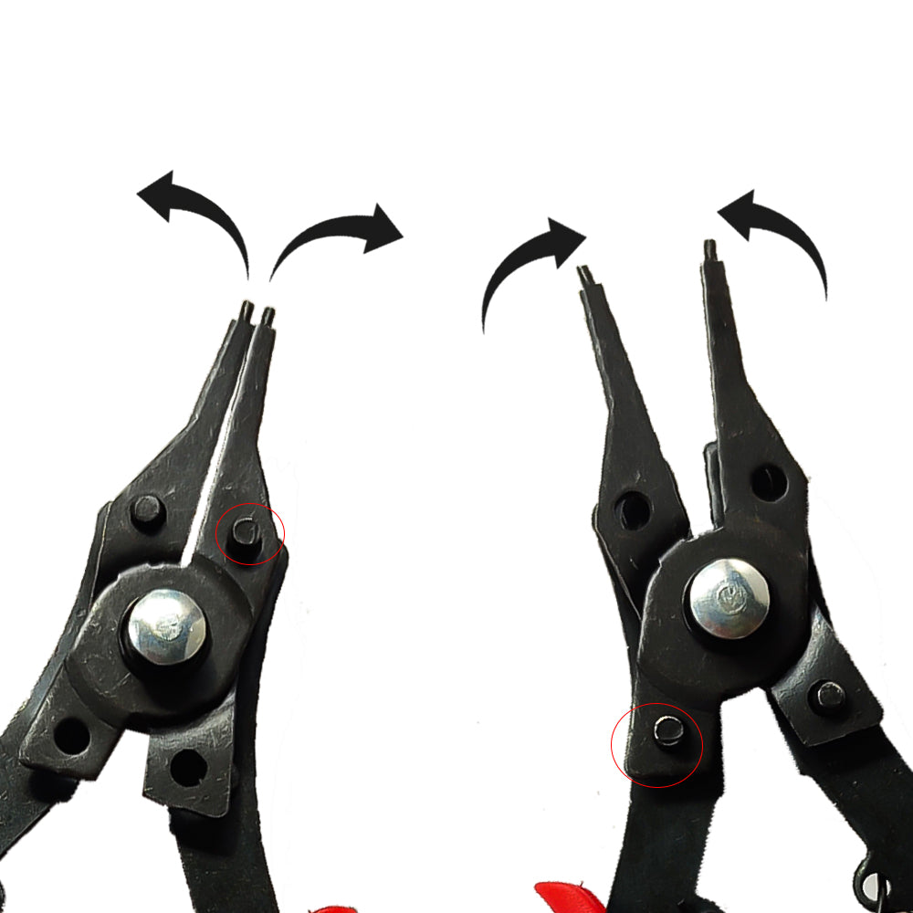 4 in 1 Circlip Pliers Set Snap Ring Removable Multifunctional Retaining Ring Tool for Internal and External Use