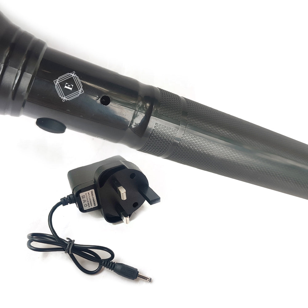 Lumi LM-967 High Power Rechargeable SMD LED Police Flashlight Torch 500m Range Lithium Battery Torch Light